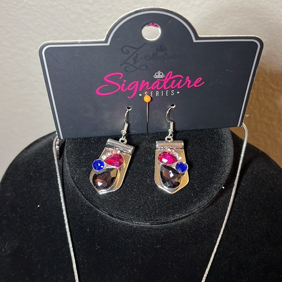 Paparazzi Zi Collection Necklace and Earring set. Brand new/never worn. - Picture 2 of 3